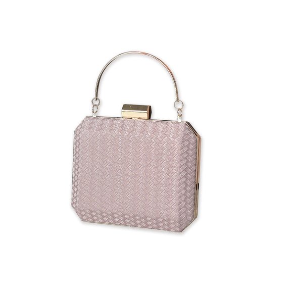 Small Evening Bag Glitter Clutch Bag Sparkly Handbag Bridal Wedding :O - Picture 1 of 9